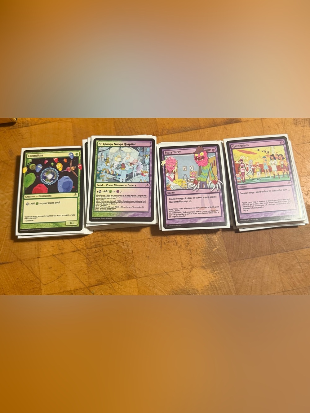 Rick and Morty Themed MTG Game Card Set
